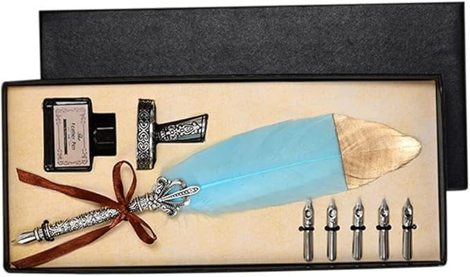 Set Pana de scris Vintage „Enjoy Your Life – 8 piese
