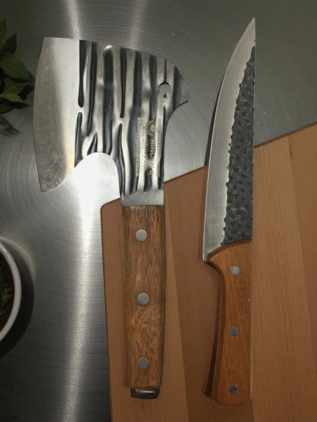 Set 2 Piese Macelarie,Cutit Macelarie Universal 30 cm si Satar Universal 25 cm