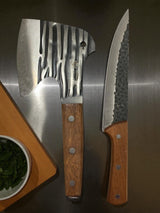 Set 2 Piese Macelarie,Cutit Macelarie Universal 30 cm si Satar Universal 25 cm