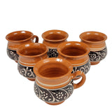 Set 6 Cesti Traditionale de Tuica din Ceramica , 50 ml