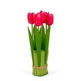 Buchet decorativ 5 Lalele artificiale , 18 cm