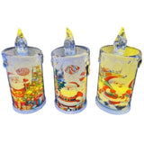 Lumanare decorativa Craciun LED, Model cu Mos Craciun, 18x5.4 cm