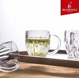 Set 6 cani, Sticla Transparenta,Blinkmax, 180ML