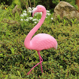 Flamingo, ornament decorativ pentru Curte sau Gradina, Plastic ,Roz Deschis, 100/65  cm