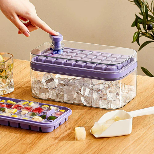 Cutie de gheata din silicon, 64 compartimente