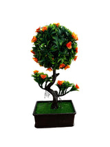 Bonsai artificial cu flori, Trandafiri, 27x12 cm