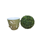 Set Minge din iarba Buxus + Ghiveci decor