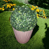 Set Minge din iarba Buxus + Ghiveci decor