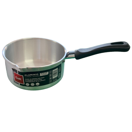 Cratita din aluminiu cu coada, 14 cm, 0.75 L, Cok