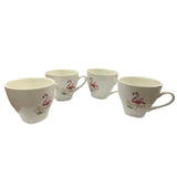 Set 4 cani Ceramica, model Flamingo , 200 ml