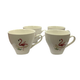 Set 4 cani Ceramica, model Flamingo , 200 ml