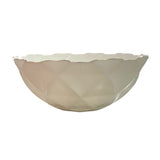 Bol opal cu margine aurie , model Hexagonal , 15 cm