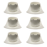 Set 6 cesti cu farfurioare , model 3D pisica , Portelan , 200 ml