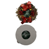 Aranjament pentru Masa de Craciun, Model Merisor, Funda Aurie, 19 cm