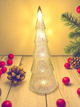 Figurina Brad Luminos de Craciun, 23 cm