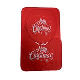 Set 3 covorase baie , antiderapante, Model Craciun