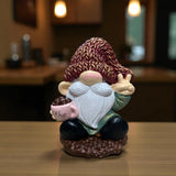 Figurina / Decoratiune pictata manual,rasina, Spiridusi , 20.5 cm