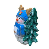 Figurina Om de zapada cu bradut, pictata manual, rasina, 21 cm