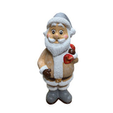 Figurina/Decoratiune Mos Craciun, pictata manual, rasina, 27 cm