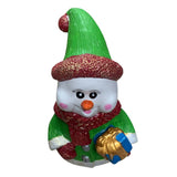 Figurina/Decoratiune Om de Zapada cu cadou, pictata manual, rasina, 28 cm