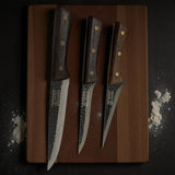 Set de 3 Piese Macelarie Cutit Lama Groasa 30/18 cm,27/15 cm si 26/14 cm