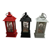 Set 3 mini Felinare Craciun LED color,6 cm
