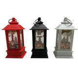 Set 3 mini Felinare Craciun LED color,6 cm