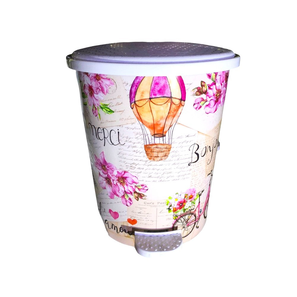 Cos de gunoi cu pedala,decor Paris,12L