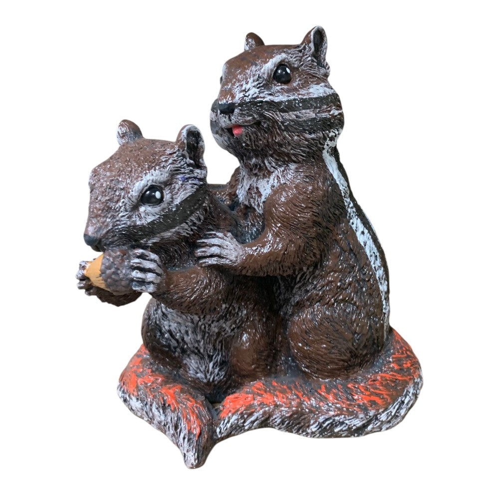 Figurina decorativa Pereche de veverite, ceramica pictata , 20 cm