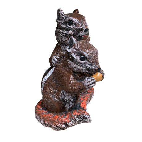 Figurina decorativa Pereche de veverite, ceramica pictata , 20 cm