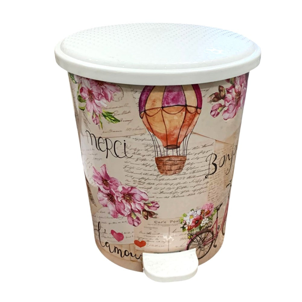 Cos de gunoi cu pedala,decor Paris,12L