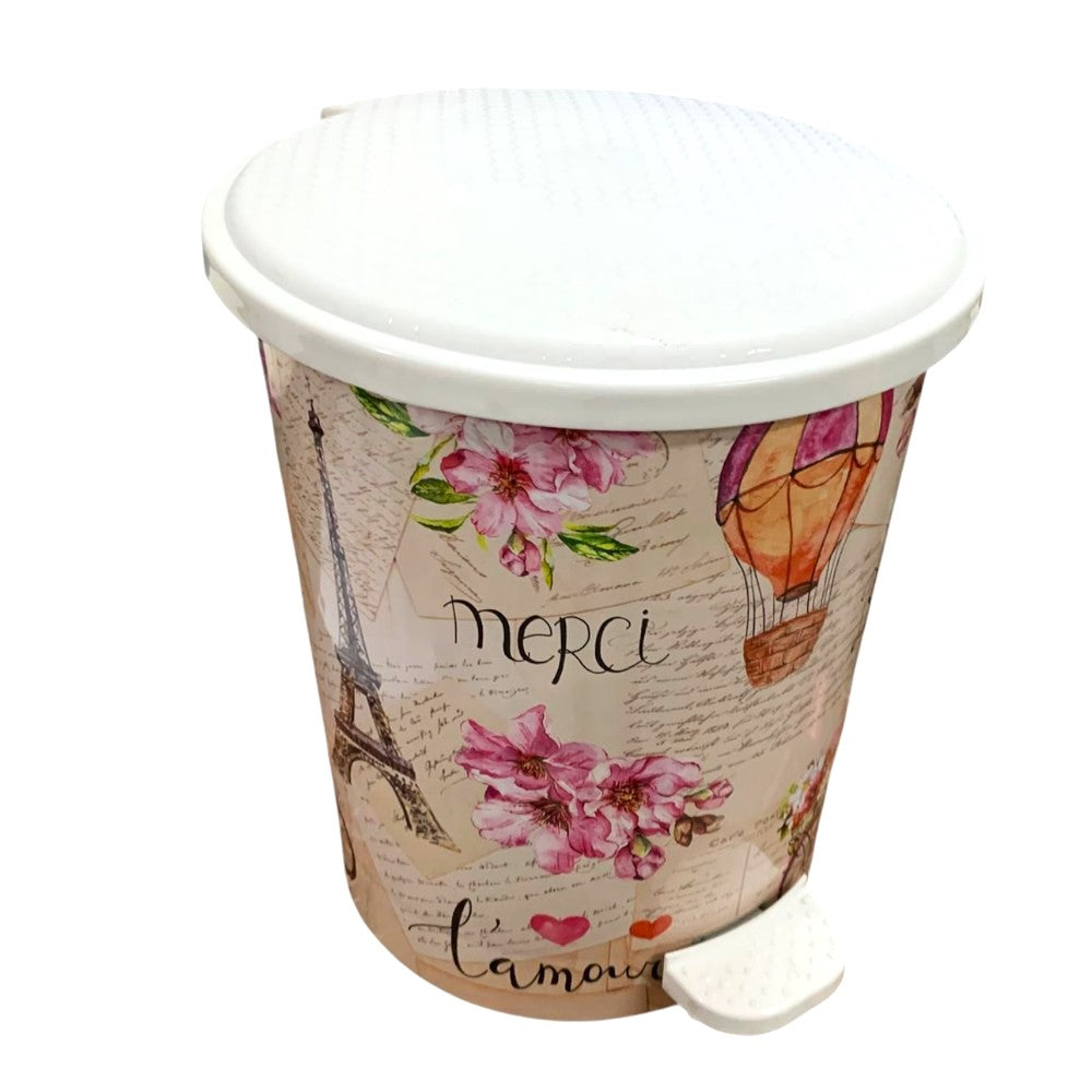 Cos de gunoi cu pedala,decor Paris,12L