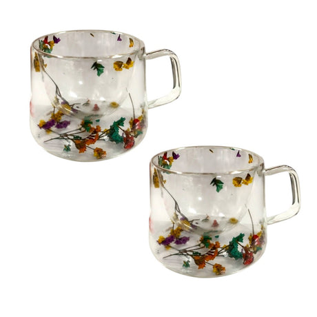 Cana pereti dubli cu Flori Uscate Multicolore in Interior , 200 ml