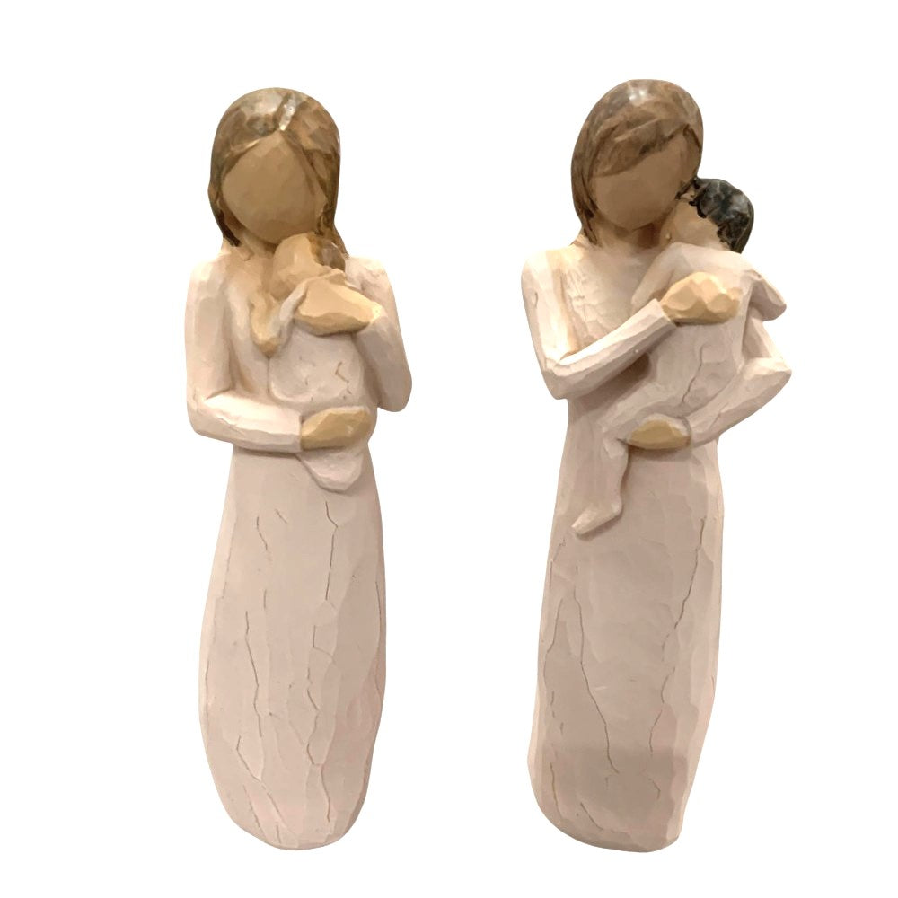 Statueta Mama cu Copil/ Bebe in brate , polirasina , 20 cm
