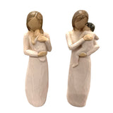 Statueta Mama cu Copil/ Bebe in brate , polirasina , 20 cm