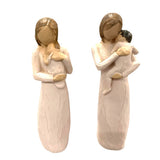 Statueta Mama cu Copil/ Bebe in brate , polirasina , 20 cm