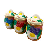 Set 3 Recipiente Lut , pictate manual , 13 cm