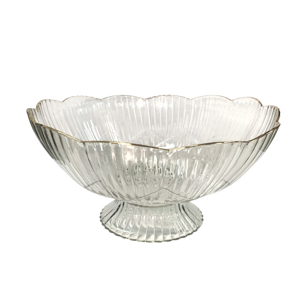 Fructiera eleganta cu picior pentru prajituri, torturi, fructe, aperitive, 25 cm