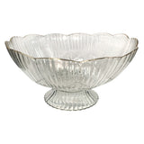 Fructiera eleganta cu picior pentru prajituri, torturi, fructe, aperitive, 25 cm
