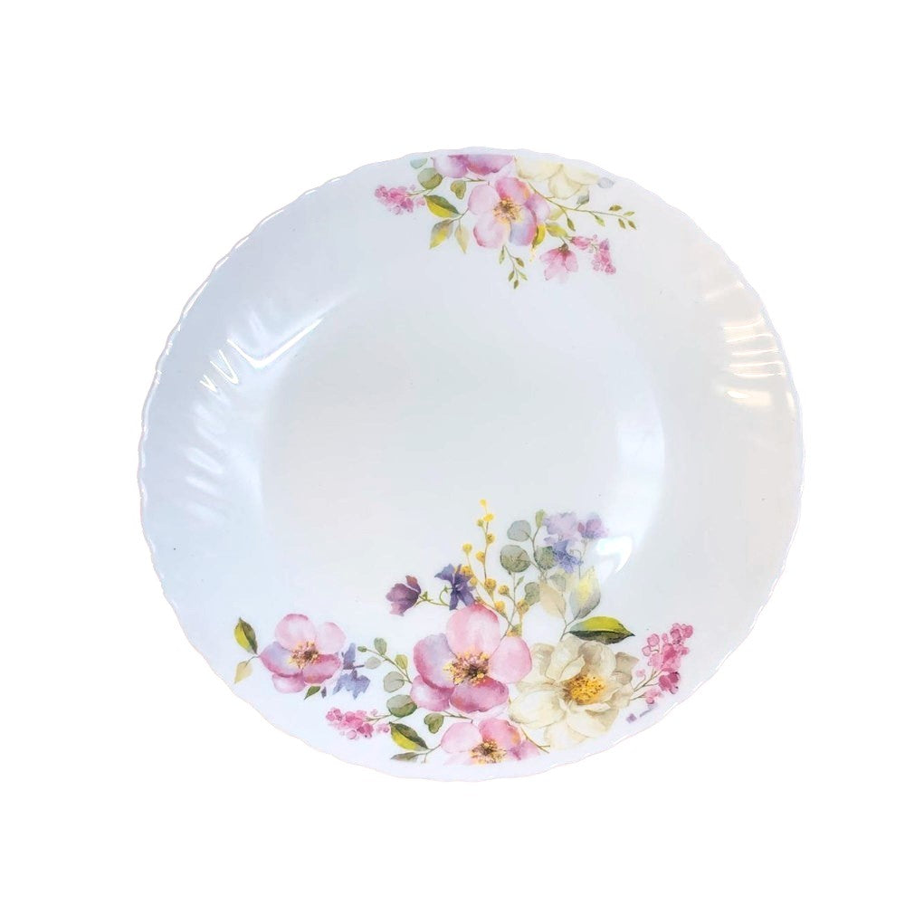 Set de tort 7 piese, Platou cu 6 farfurii desert din ceramica 26/19 CM