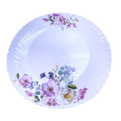 Set de tort 7 piese, Platou cu 6 farfurii desert din ceramica 26/19 CM