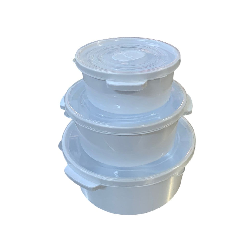Set 3 caserole alimentare cu supapa, plastic
