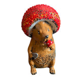 Decoratiune ceramica Arici cu Palarie - 24 cm