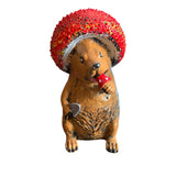 Decoratiune ceramica Arici cu Palarie - 24 cm
