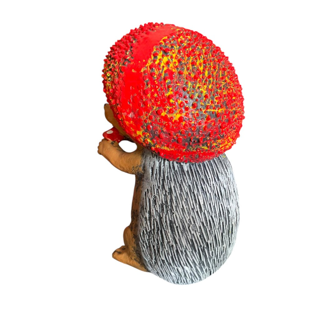 Decoratiune ceramica Arici cu Palarie - 24 cm