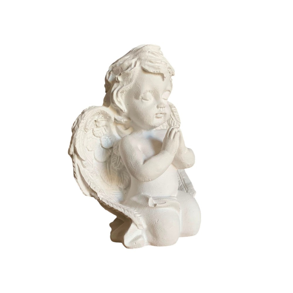 Decoratiune Ingeras care se roaga, Ipsos, 8 cm