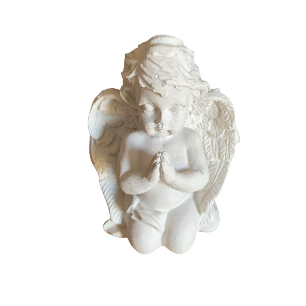 Decoratiune Ingeras care se roaga, Ipsos, 8 cm