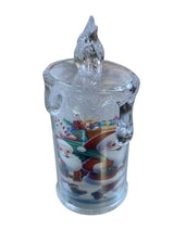 Lumanare decorativa Craciun LED, Model cu Mos Craciun, 18x5.4 cm