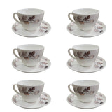 Set cafea, Opal, 12 piese, 6 cesti -  375 ml  + 6 farfurii