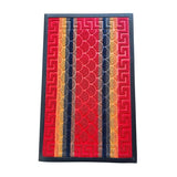 Covor intrare din Pvc si Material Textil, Maro-Gri, 60x40 cm